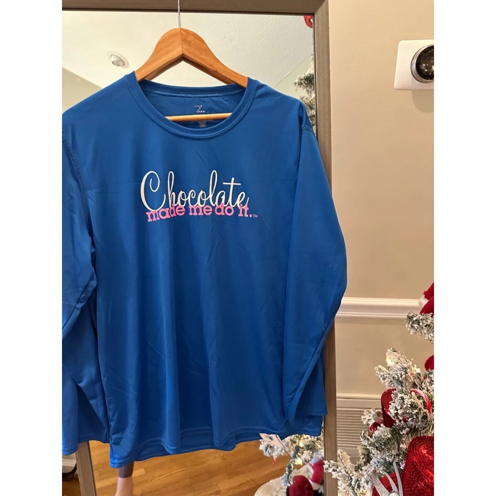 Unisex Zorrel Blue Logo Made Me Do It,Shirt 2XL Blue